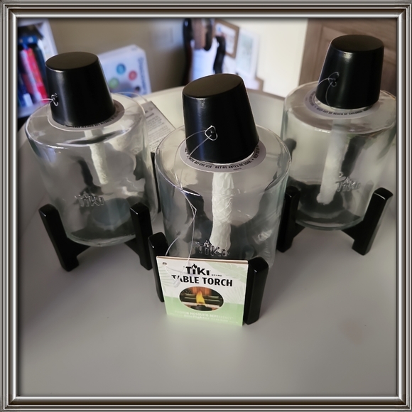 TiKi Table Torch Set of 3 New w Tags - Picture 2 of 5